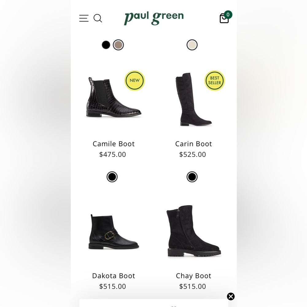 Paul Green, Black Croc-Embossed Ankle Boots - Picture 14 of 14